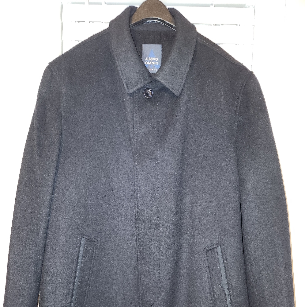 Alberto Gianni Men's Cashmere Wool blend Overcoat Dress Coat Size 50R